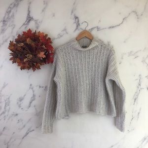 Aerie Mock Neck Chunky Sweater